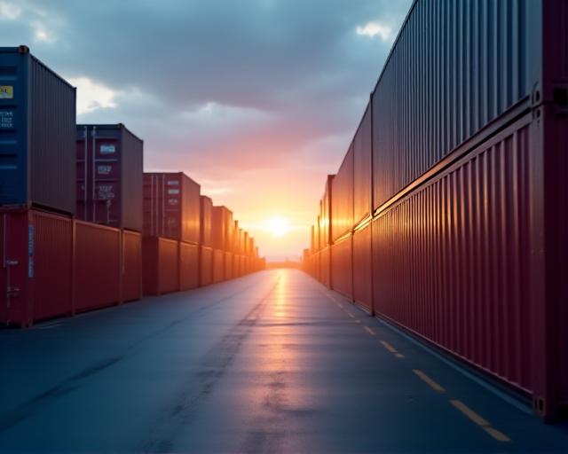 Secure digital data overlaying a logistics container terminal